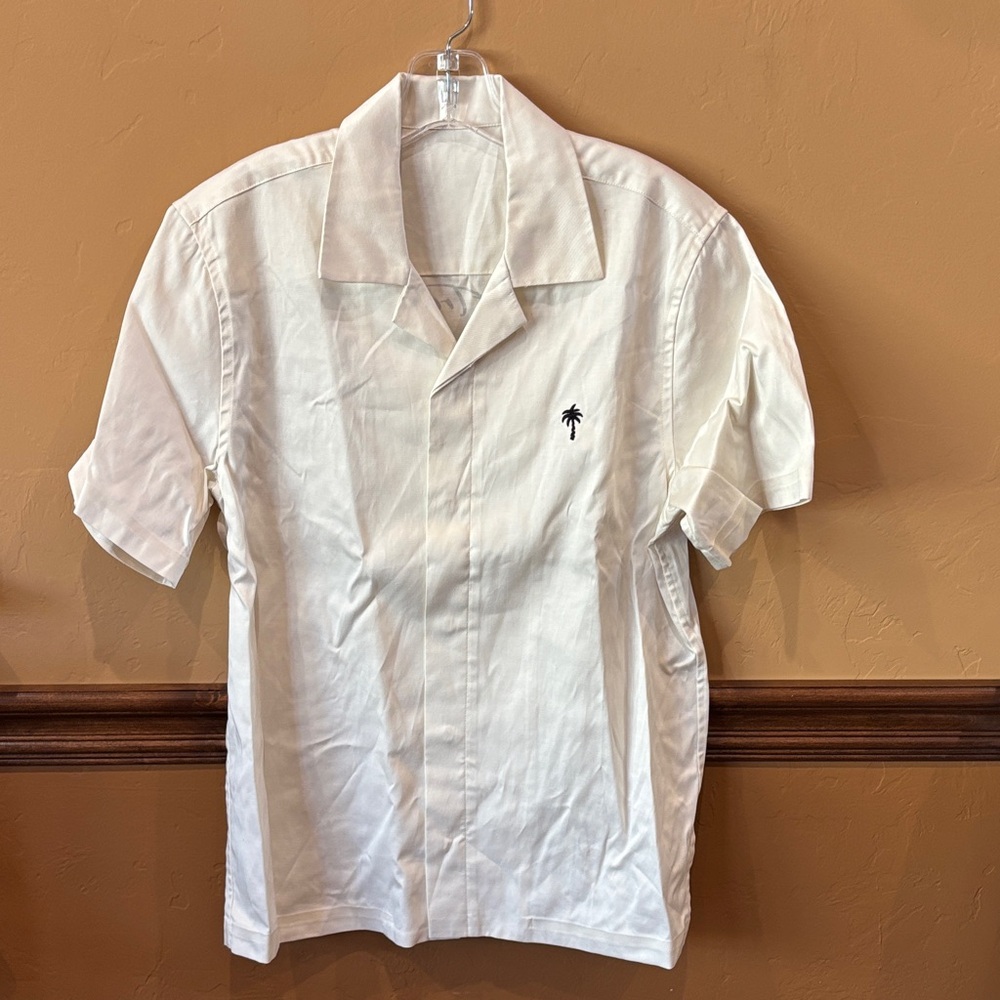 Kygo Palm Tree Crew White Short Sleeve Shirt